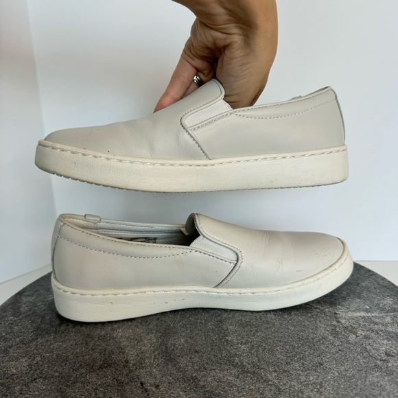 Vionic Avery White Leather Slip On Sneakers Shoes 6 - Picture 7 of 12